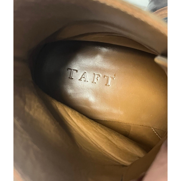 Taft Saint Brown Suede Wingtip Brogue Laceup Boot Size 9 - Picture 6 of 8